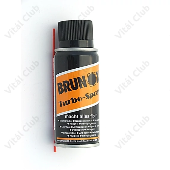 Brunox Turbo 100ml kenő és tisztító spray kenéshez, tisztításhoz, rozsda ellen, környezetbarát