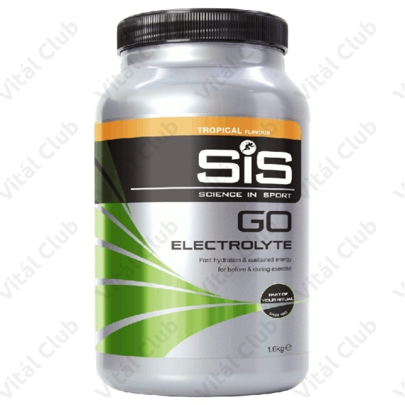 SIS GO elektrolit italpor, GO Electrolyte, 1600g. (40 adag) trópusi gyümölcs íz