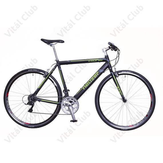 Neuzer Courier DT fitness kerékpár 16 fokozatú Shimano Claris váltó, fekete/zöld-szürke, 58cm