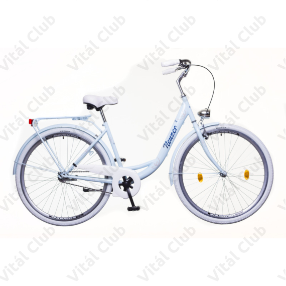 Neuzer Balaton Premium kontrás 26-os city kerékpár babyblue/kék/barna