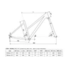 Kép 2/3 - Kellys Clea 70 Red női cross kerékpár 24 fokozatú TX800 váltó, mechanikus tárcsafék,19"