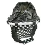 Kép 3/5 - Fashion első kosár női alukeretes gyorsrögzítős 5 kg-ig terhelhető fekete-fehér pöttyös