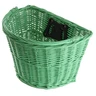Kép 1/2 - Ridepositive Natural mentazöld rattan kerékpáros első kosár gyorsrögzítővel