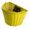 Kép 1/2 - Ridepositive Natural sárga rattan kerékpáros első kosár gyorsrögzítővel