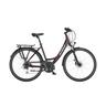Kép 1/2 - KTM Life Ride női trekking kerékpár 24 fokozatú Acera váltó, tárcsafék, monovázas, nightred (dark silver) 43cm