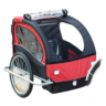 Kép 1/10 - Gyermekutánfutó 2 gyermek szállítására (összsúly: max.40kg) könnyedén le/felszerelhető jogging szett, piros